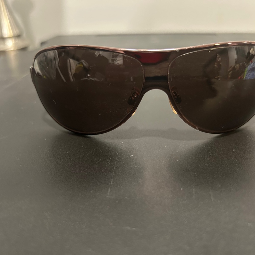 Dolce & Gabbana Dark Brown Aviator Sunglasses